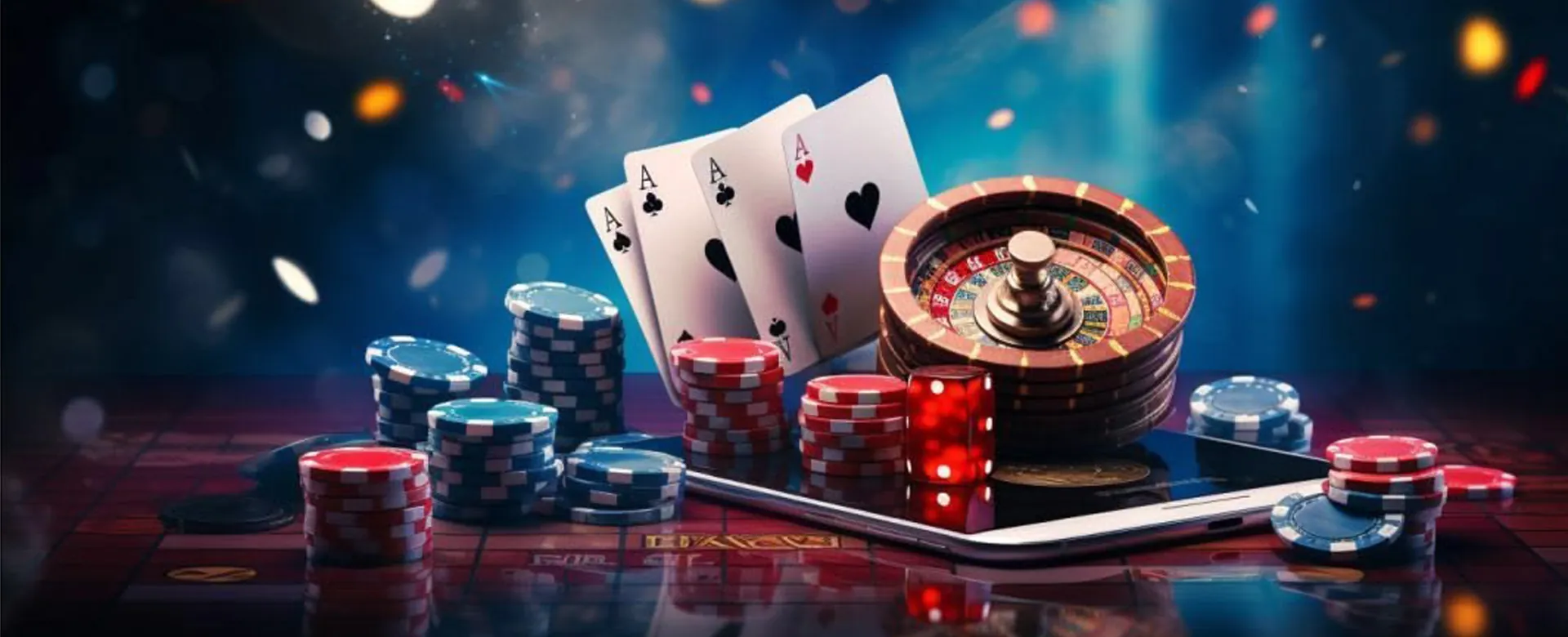 Luckycola AM online casino hero banner with exclusive bonuses